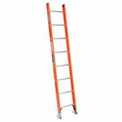 Werner 8' Type 1A Fiberglass D-Rung Straight Ladder D6208-1