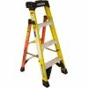 Werner 4' Fiberglass Leansafe Ladder w/ Plastic Tool Tray, 375 lb. Capacity - L7304 -Ladders Sales Store WER L7304
