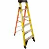 Werner 6' Fiberglass Leansafe Ladder w/ Plastic Tool Tray, 375 lb. Capacity - L7306